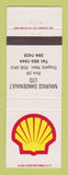 Matchbook Cover - Shell oil gas Maurice Dandenault Dugald MB