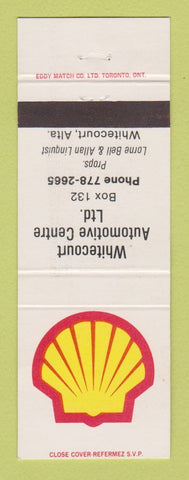 Matchbook Cover - Shell oil gas Whitecourt AB