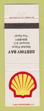Matchbook Cover - Shell oil gas Destiny Bay Boswell BC