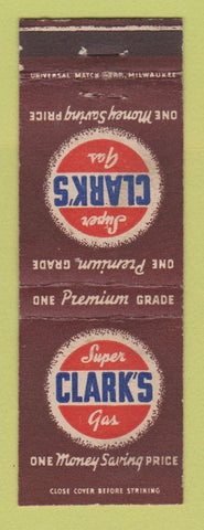 Matchbook Cover - Clark oil gas