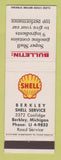 Matchbook Cover - Shell oil gas Berkley MI