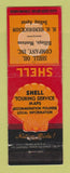 Matchbook Cover - Shell oil gas Billings MT HH Hendrickson LAMINATED