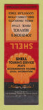 Matchbook Cover - Shell oil gas Johnson's Price UT LAMINATED