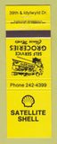 Matchbook Cover - Shell oil gas Satellite Saskatoon? SK?