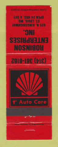Matchbook Cover - Shell oil gas Robinson St Louis MO
