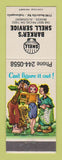 Matchbook Cover - Shell oil gas Barker's Indianapolis IN hillbilly