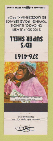 Matchbook Cover - Shell oil gas Ed's Chicago IL