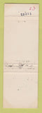 Matchbook Cover - Shell oil gas B&W St Clair Shores MI hillbilly