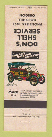 Matchbook Cover - Shell oil gas Don's Gold Hill OR