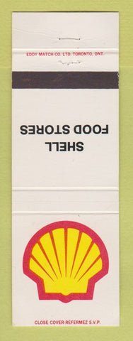 Matchbook Cover - Shell oil gas Food Stores