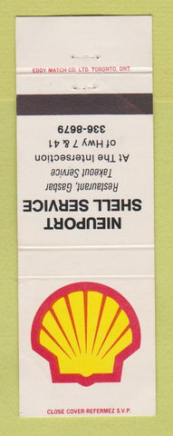 Matchbook Cover - Shell oil gas Nieuport