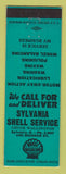 Matchbook Cover - Shell oil gas Sylvania OH LAMINATED