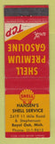Matchbook Cover - Shell oil gas Hansen's Royal Oak MI LAMINATED