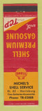 Matchbook Cover - Shell oil gas Michel's Harrisburg PA