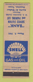 Matchbook Cover - Shell oil gas Bank Houston TX