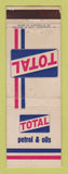 Matchbook Cover - Total oil gas Australia Petrol WEAR LAMINATED