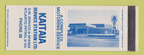 Matchbook Cover - Shell oil gas Kaitaia New Zealand