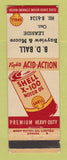 Matchbook Cover - Shell oil gas BD Ball Leaside OH WEAR