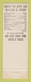 Matchbook Cover - Shell oil gas Bernie's Mission BC Gilson Lawn Mowers