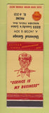 Matchbook Cover - Shell oil gas Universal Niagara Falls ON WEAR