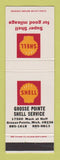 Matchbook Cover - Shell oil gas Grosse Pointe MI