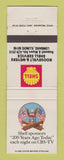 Matchbook Cover - Shell oil gas Roosevelt & Meyers Lombard IL CBS TV WEAR