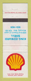 Matchbook Cover - Shell oil gas King Edward Winnipeg MB WEAR