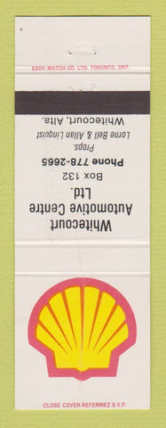 Matchbook Cover - Shell oil gas Whitecourt AB