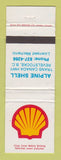 Matchbook Cover - Clark oil gas Alpine Revelstocke BC WEAR