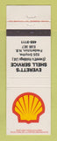 Matchbook Cover - Shell oil gas Everett's Fredericton NB