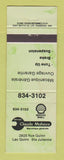 Matchbook Cover - Shell oil gas Claude Maheux Lac Quinn QC GREEN