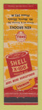 Matchbook Cover - Shell oil gas Ken Brooks Mount Morris IL
