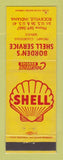 Matchbook Cover - Shell oil gas Borden's Rockville IN LAMINATED