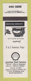 Matchbook Cover - Shell oil gas Junction North Battleford SK WEAR