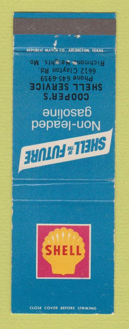 Matchbook Cover - Shell oil gas Cooper's Richmond Heights MO
