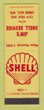Matchbook Cover - Shell oil gas Jim's Green Bay WI LAMINATED
