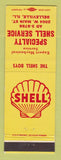 Matchbook Cover - Shell oil gas Specialty Service Belleville IL