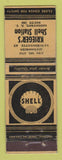 Matchbook Cover - Shell oil gas Krieger's Godeffroy NY LAMINATED