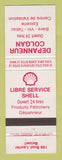 Matchbook Cover - Shell oil gas Depanneur Colgan Beloeil QC