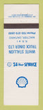 Matchbook Cover - Shell oil gas White Stallion Mactier ON