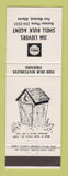 Matchbook Cover - Shell oil gas Jim Lievers Fort Macleod AB Outhouse
