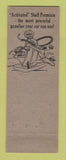 Matchbook Cover - Shell oil gas Klem & Schroeder Alvin TX LAMINATED