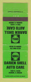 Matchbook Cover - Shell oil gas Darien IL WEAR