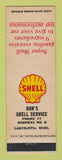 Matchbook Cover - Shell oil gas Don's Ladysmith WI LAMINATED