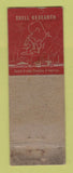 Matchbook Cover - Shell oil gas JM Lendway Detroit MI WORN LAMINATED