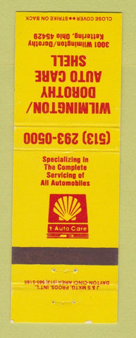 Matchbook Cover - Shell oil gas Wilmington Dorothy Kettering OH
