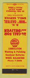 Matchbook Cover - Shell oil gas RH Bob Casteel Indio CA LAMINATED