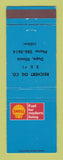 Matchbook Cover - Shell oil gas Reichert Dupo IL