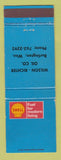 Matchbook Cover - Shell oil gas Wilson Richter Burlington WI