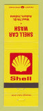 Matchbook Cover - Shell oil gas Car Wash Auburn IN